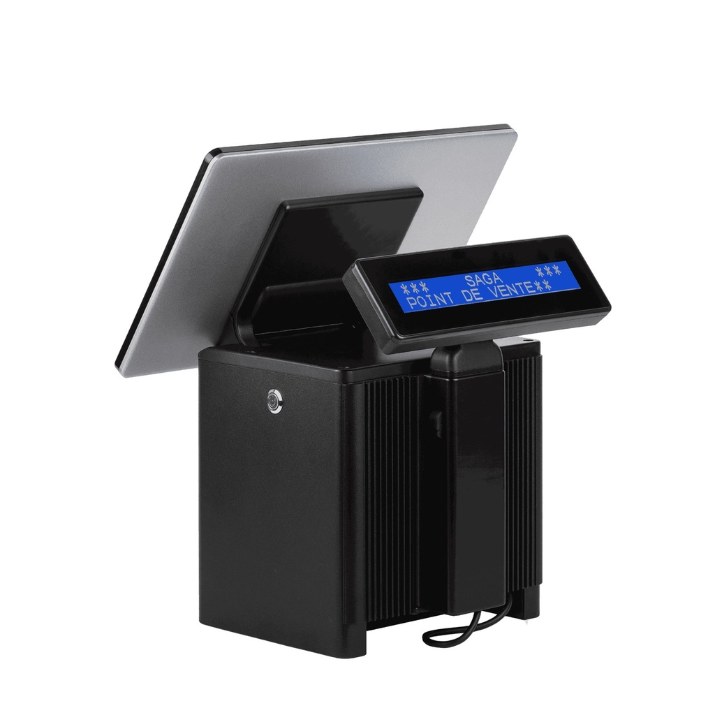 [CU140P] SAGA CUBO 14 14 inch compact touchscreen POS terminal with printer, Intel Celeron N97, 8 GB / 128 GB, Windows 11 or Linu