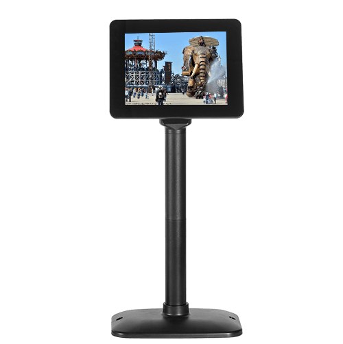 Écran client 8 pouces SAGA SGDP-80, USB auto-alimenté, 1024 x 768, Pied ajustable