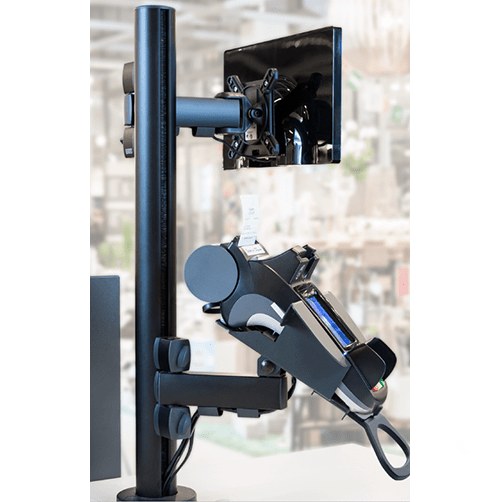 SAGA QuickMount 75 VESA 75 adapter for point of sale terminal, wall mounting