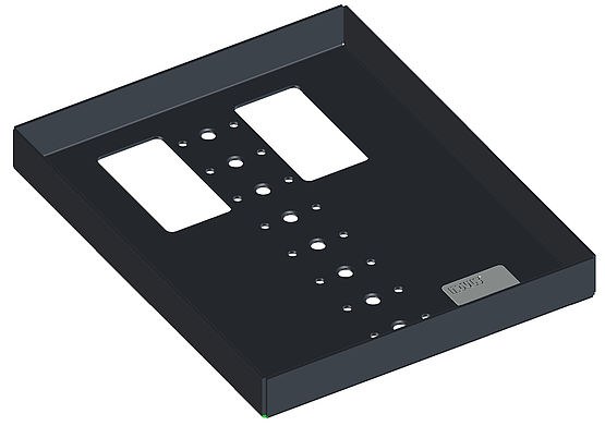 [POSPLATE] Plaque de fixation pour mât point de vente SAGA POS PLATE 16x20, Novus, 16 x 20 cm