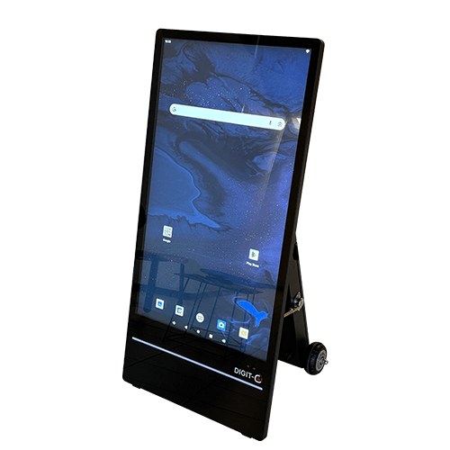 [DIGITA43] SAGA Digita-43 battery-powered outdoor digital sign, 43 inch, 2500 cd/m², IP65