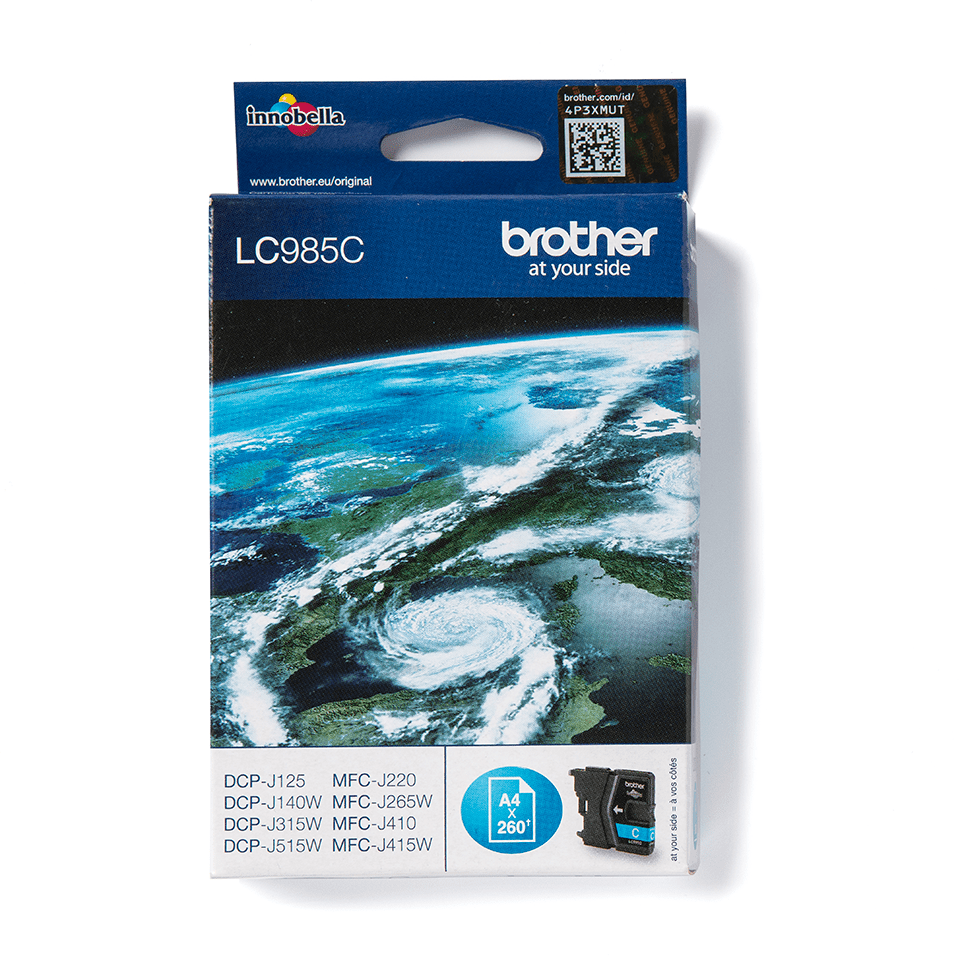 Brother LC-985C / LC985C cyan ink cartridge, 260 pages