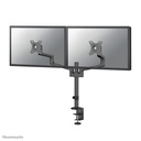 Neomounts DS60-425BL2 monitor arm, 17 to 27 inch, up to 8 kg, 2 screens, VESA 75x75 to 100x100