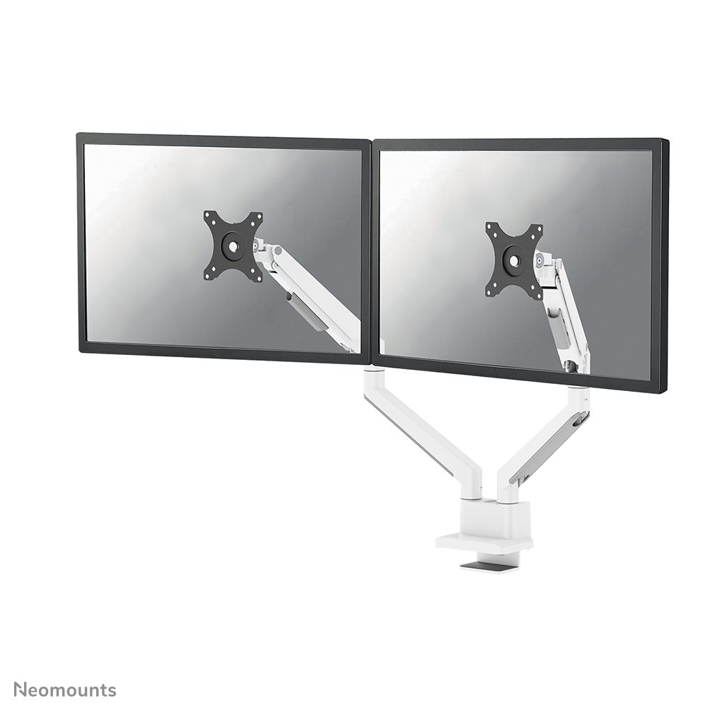 Neomounts DS70-250WH2 Monitorarm, 17 bis 32 Zoll, bis 9 kg, 2 Bildschirme, VESA 75x75 bis 100x100