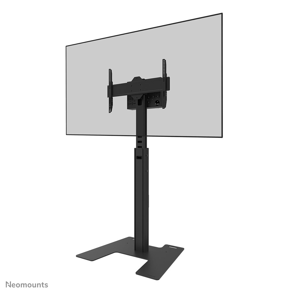 Support au sol pour écran Neomounts FL45S-825BL1, 37 à 75 pouces, jusqu'à 70 kg, VESA 100x100 à 600x400, fixé