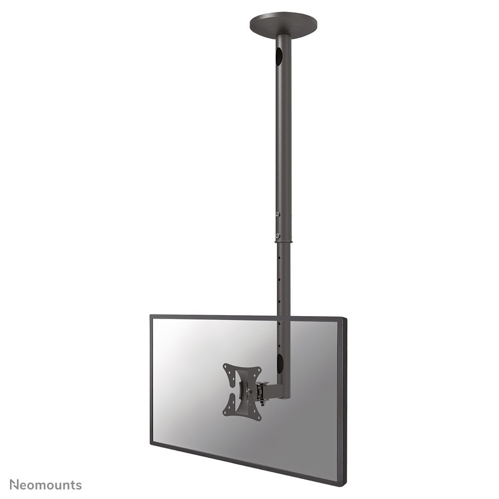 Neomounts FPMA-C050BLACK Deckenhalterung, 10 bis 30 Zoll, bis 20 kg, VESA 50x50 bis 100x100, Neigen, Schwenken