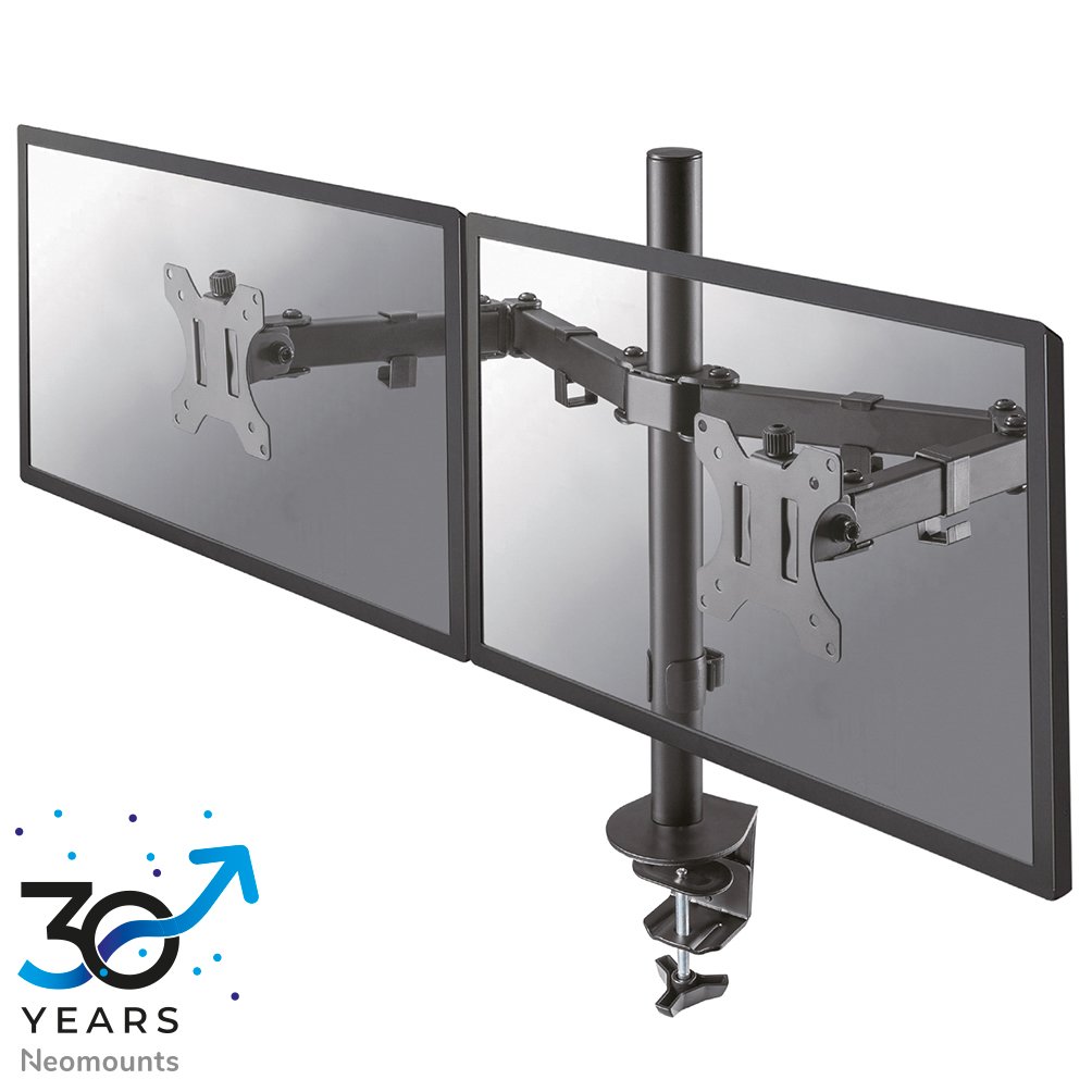 Neomounts FPMA-D550DBLACK monitor arm, 10 to 32 inch, up to 8 kg, 2 screens, VESA 75x75 to 100x100