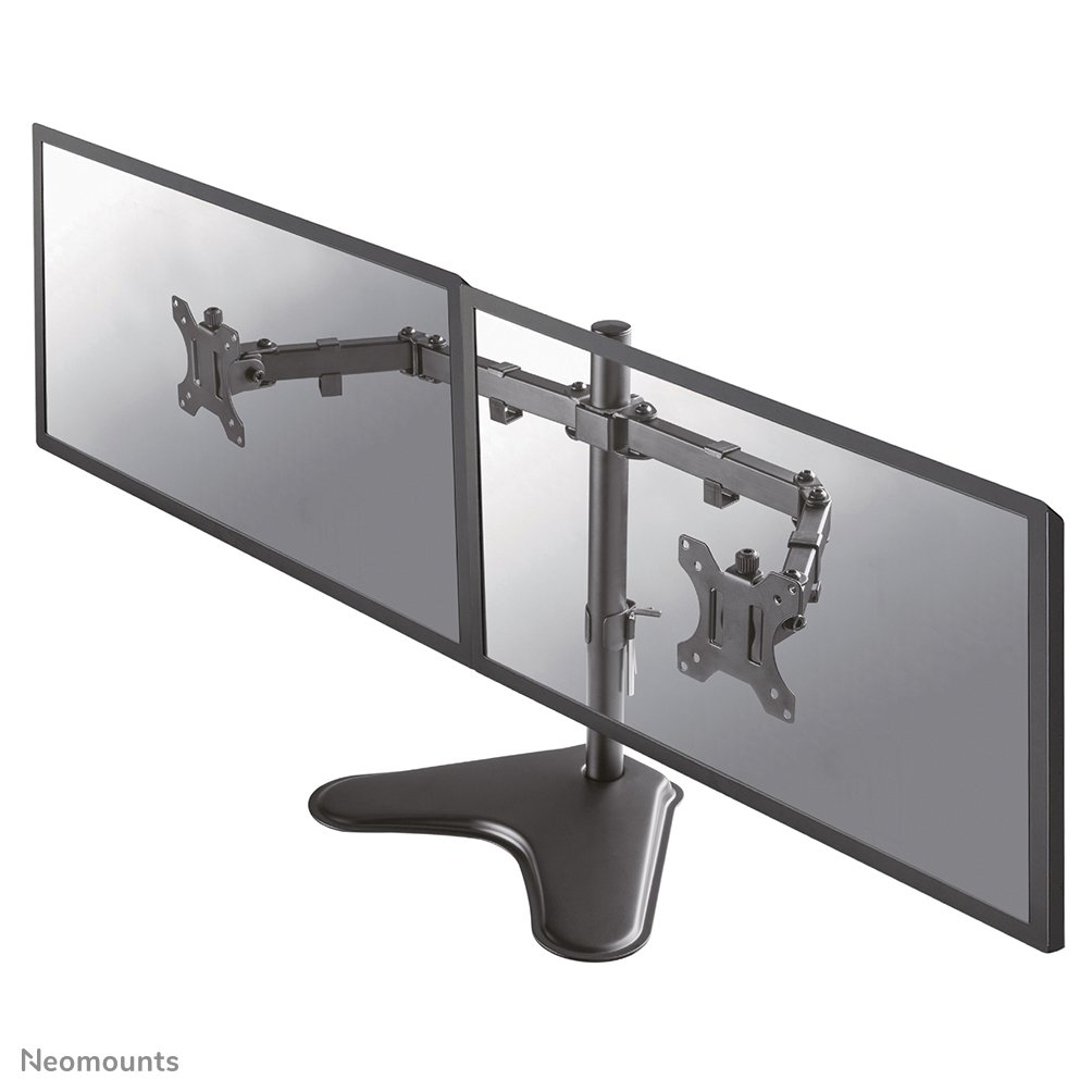 Neomounts FPMA-D550DDBLACK monitor stand, 10 to 32 inch, up to 8 kg, 2 screens, VESA 75x75 to 100x100