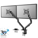 Neomounts FPMA-D650DBLACK monitor arm, 17 to 27 inch, up to 7 kg, 2 screens, VESA 75x75 to 100x100