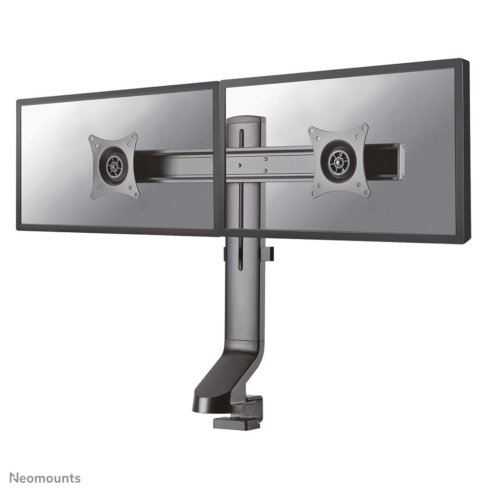 Bras support d'écran Neomounts FPMA-D860DBLACK, 10 à 27 pouces, jusqu'à 7 kg, 2 écrans, VESA 75x75 à 100x100