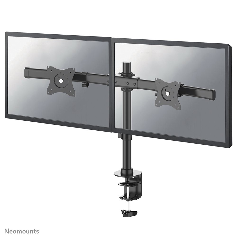 [FPMADCB100DBLACK] Neomounts FPMA-DCB100DBLACK monitor arm, 10 to 27 inch, up to 10 kg, 2 screens, VESA 75x75 to 100x100