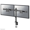 Neomounts FPMA-DCB100DBLACK Monitorarm, 10 bis 27 Zoll, bis 10 kg, 2 Bildschirme, VESA 75x75 bis 100x100