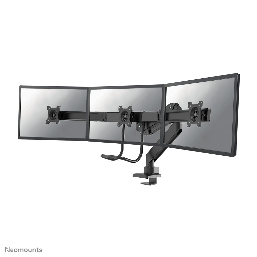 [NMD775DX3BLACK] Neomounts NM-D775DX3BLACK monitor arm, 17 to 27 inch, up to 6 kg, 3 screens, VESA 75x75 to 100x100