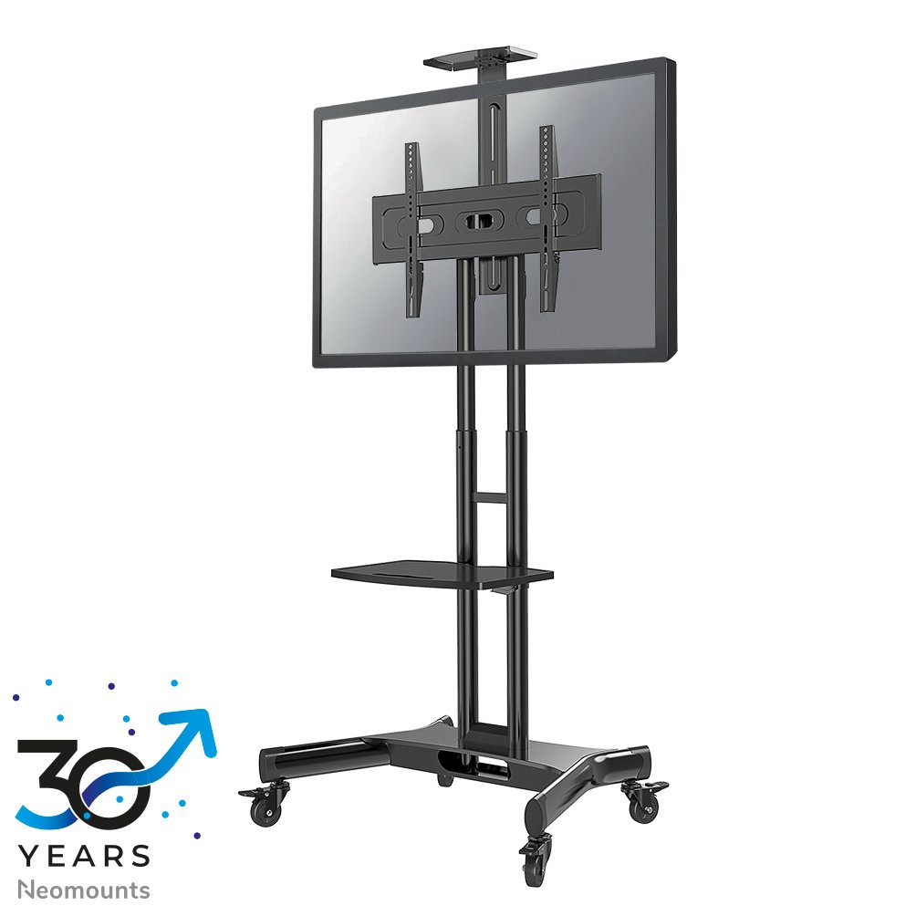 [NMM1700BLACK] Chariot mobile pour écran Neomounts NM-M1700BLACK, 32 à 75 pouces, jusqu'à 50 kg, VESA 200x200 à 600x400, fixé