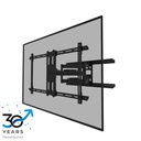 Support mural pour écran Neomounts WL40S-850BL18, 43 à 86 pouces, jusqu'à 60 kg, VESA 200x100 à 800x400, inclinaison