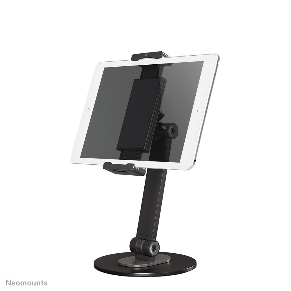 Support pour tablette Neomounts DS15-540BL1, 4.7 à 12.9 pouces, jusqu'à 1 kg, inclinaison, rotation, tourner
