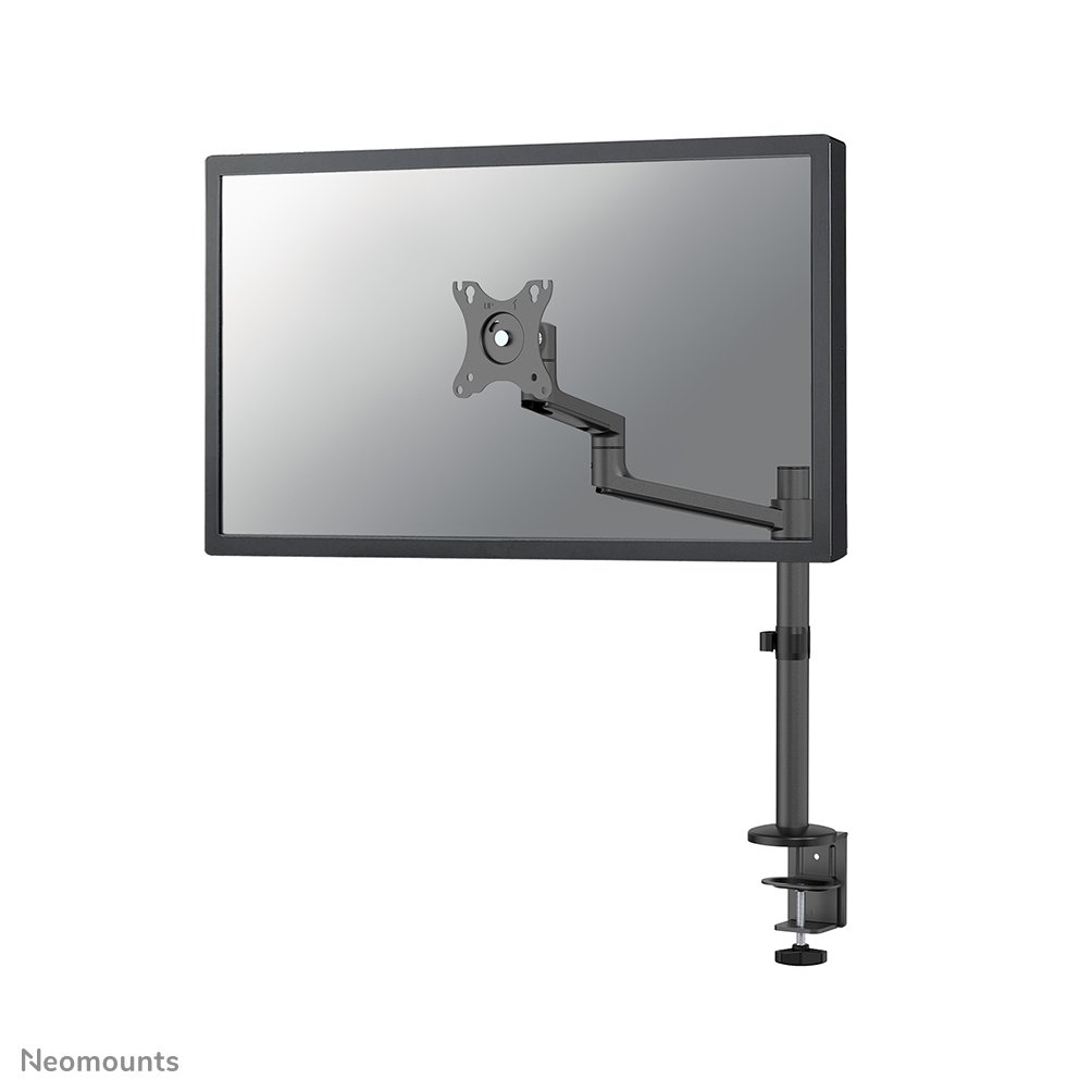 Bras support d'écran Neomounts DS60-425BL1, 17 à 27 pouces, jusqu'à 8 kg, VESA 75x75 à 100x100