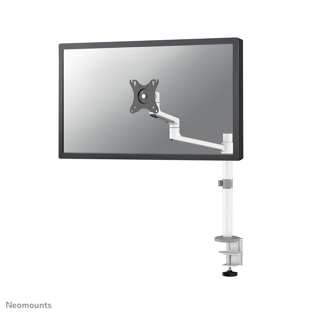 Neomounts DS60-425WH1 Monitorarm, 17 bis 27 Zoll, bis 8 kg, VESA 75x75 bis 100x100