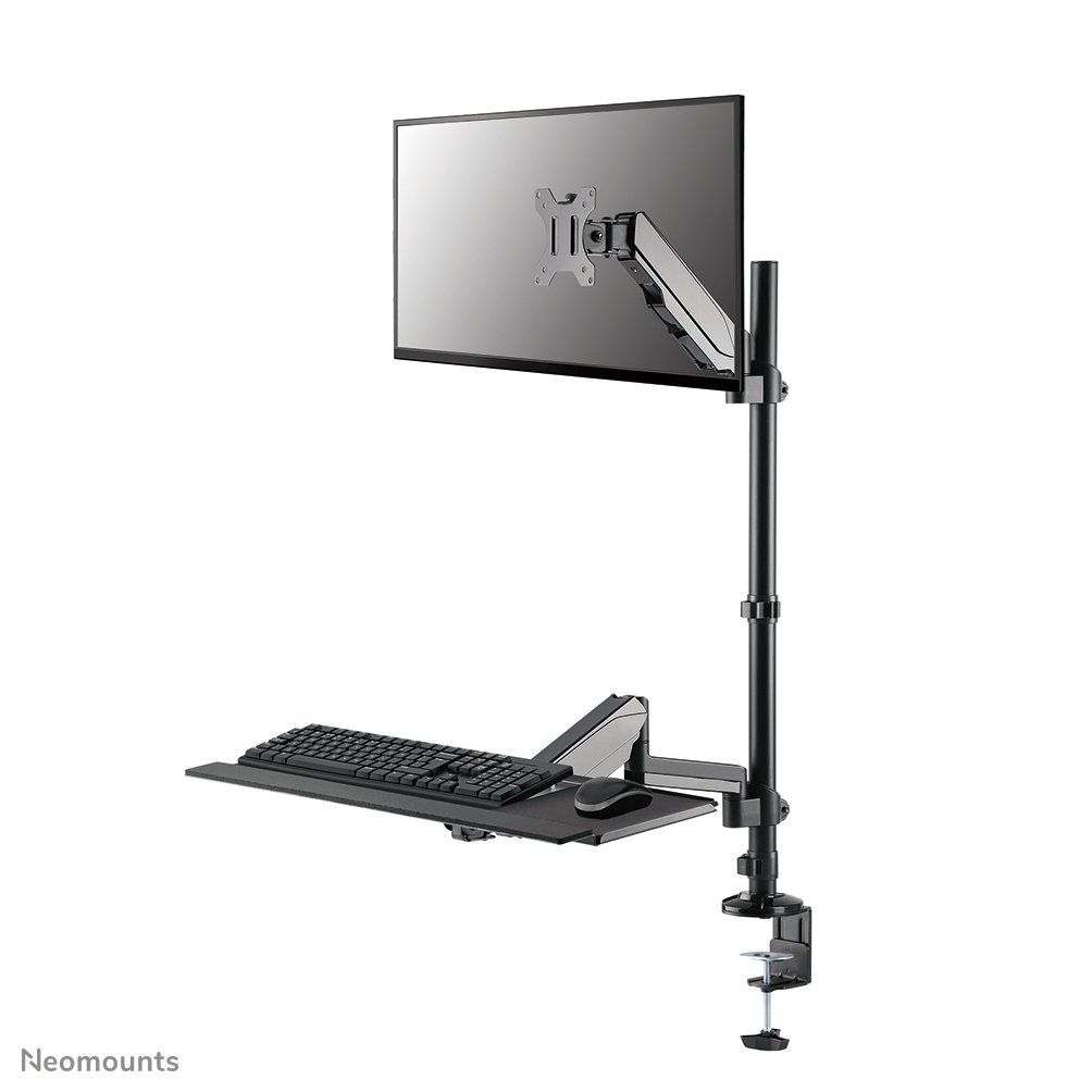 Bras support d'écran Neomounts DS90-325BL1, 17 à 32 pouces, jusqu'à 9 kg, VESA 75x75 à 100x100, mouvement complet