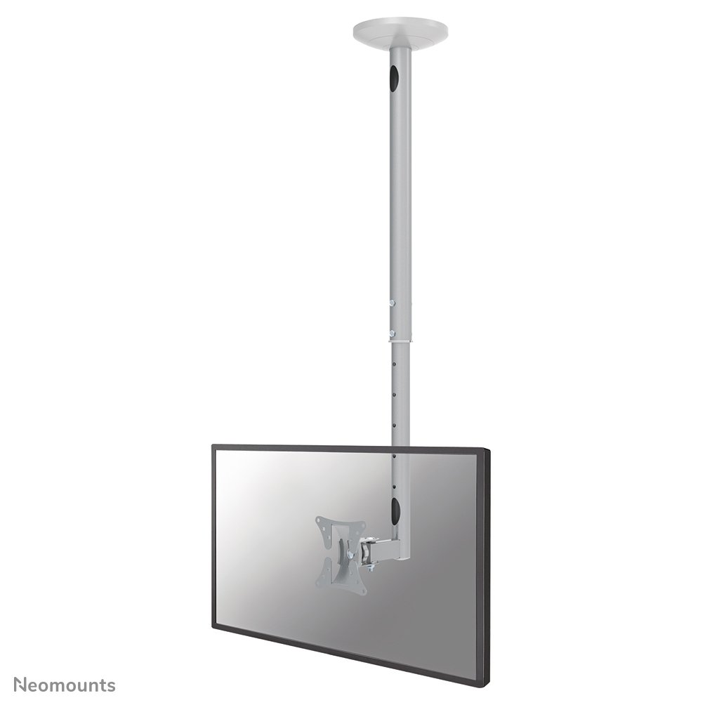 [FPMAC050SILVER] Neomounts FPMA-C050SILVER ceiling mount, 10 to 30 inch, up to 20 kg, VESA 50x50 to 100x100, Tilt, Swivel, Full motion