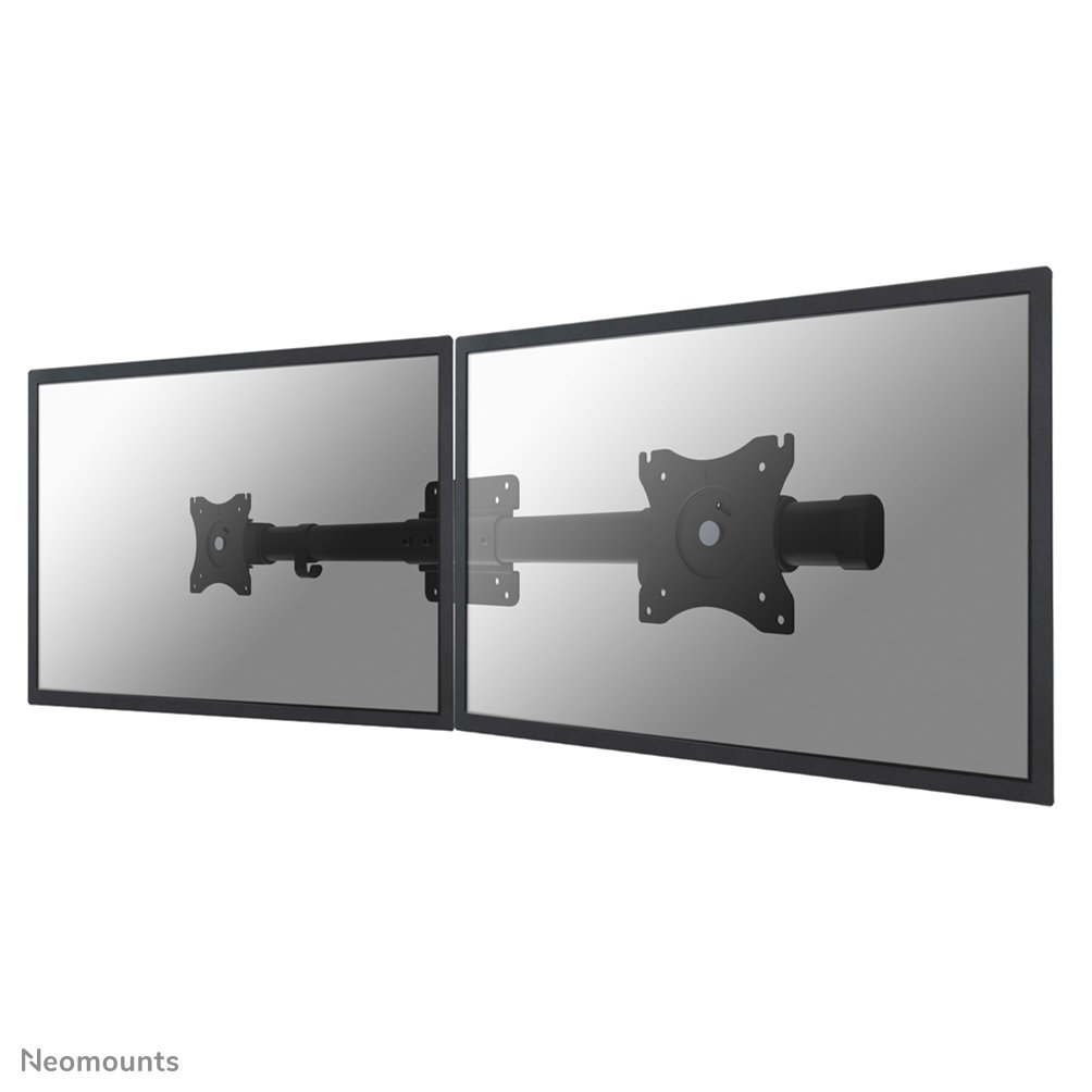 Neomounts FPMA-CB100BLACK Schreibtisch-Zubehör, 10 bis 27 Zoll, bis 10 kg, 2 Bildschirme, VESA 75x75 bis 100x100