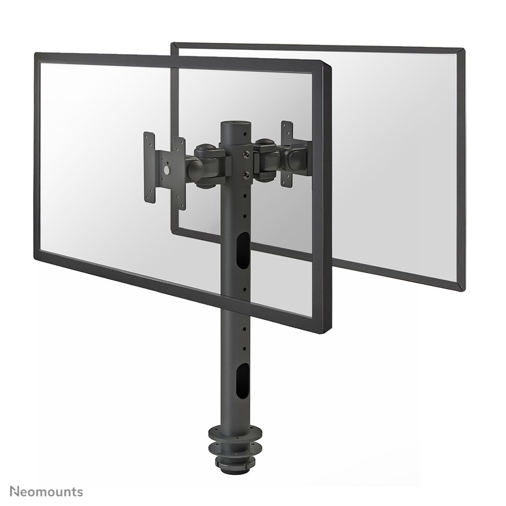 Neomounts FPMA-D050DBLACK Monitorarm, 10 bis 30 Zoll, bis 10 kg, 2 Bildschirme, VESA 75x75 bis 100x100