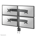 Neomounts FPMA-D700D4 Monitorarm, 19 bis 30 Zoll, bis 8 kg, 4 Bildschirme, VESA 75x75 bis 100x100