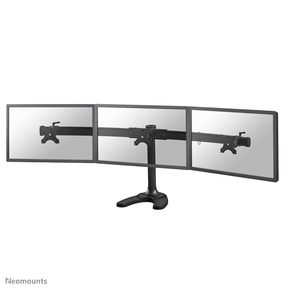 Neomounts FPMA-D700DD3 Monitorständer, 10 bis 27 Zoll, bis 8 kg, 3 Bildschirme, VESA 75x75 bis 100x100
