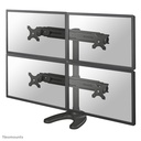 Neomounts FPMA-D700DD4 Monitorständer, 19 bis 30 Zoll, bis 8 kg, 4 Bildschirme, VESA 75x75 bis 100x100