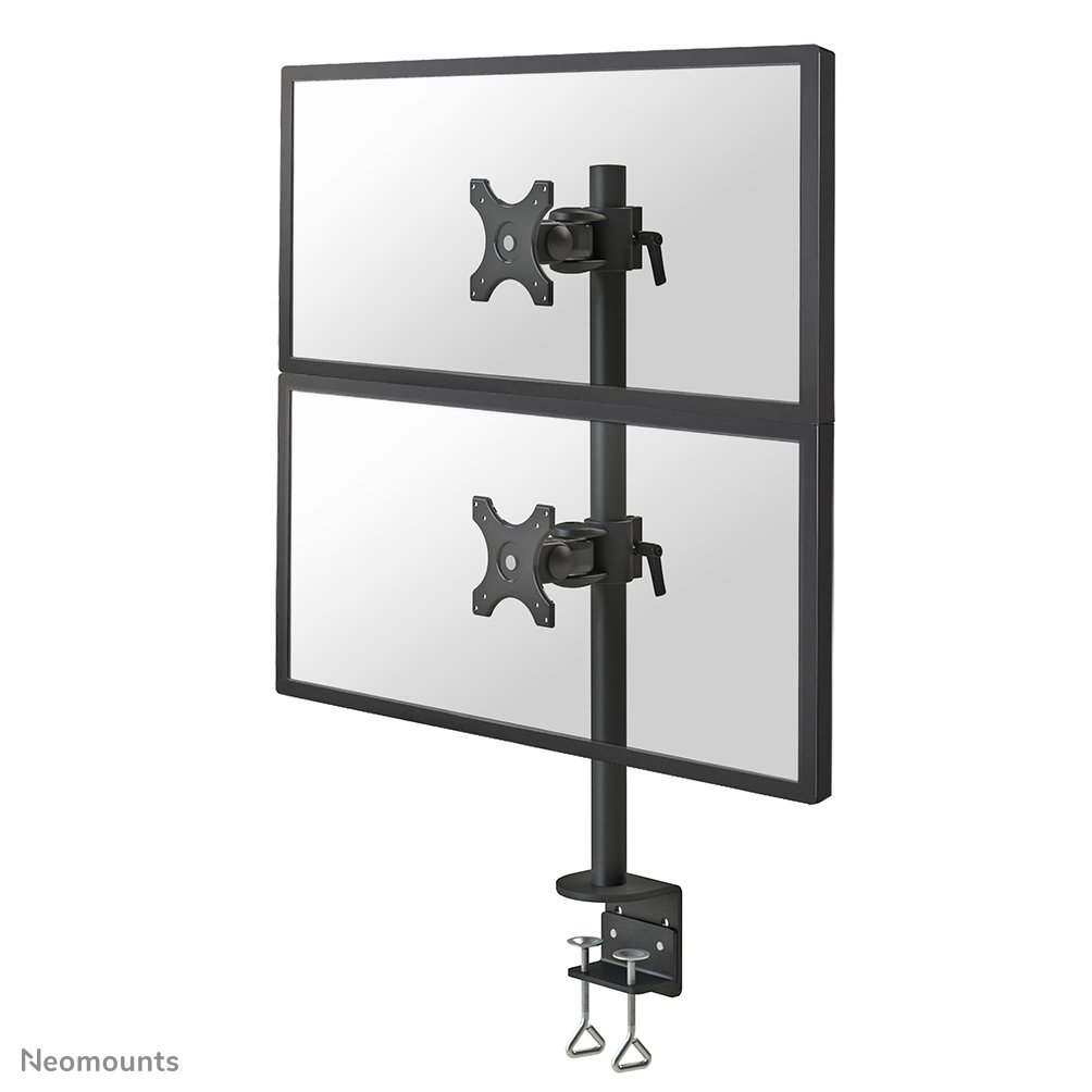Neomounts FPMA-D700DV monitor arm, 10 to 27 inch, up to 6 kg, 2 screens, VESA 75x75 to 100x100