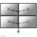 Neomounts FPMA-D935D4 Monitorarm, 10 bis 27 Zoll, bis 6 kg, 4 Bildschirme, VESA 75x75 bis 100x100