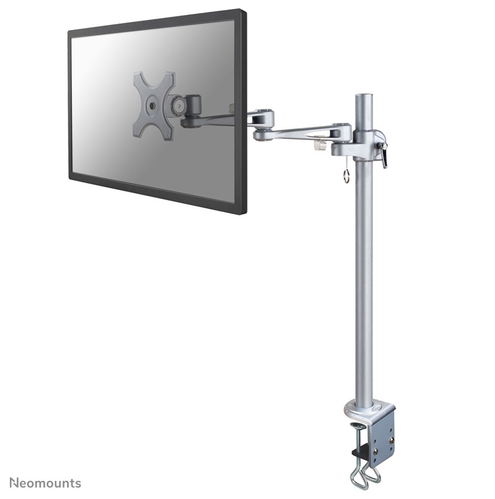 Bras support d'écran Neomounts FPMA-D935POLE70, 10 à 30 pouces, jusqu'à 10 kg, VESA 75x75 à 100x100, inclinaison