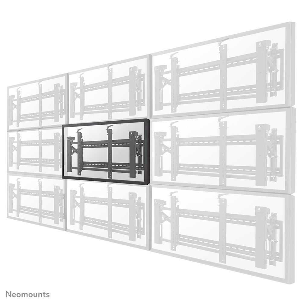 [LEDVW2000BLACK] Support mural pour videowall Neomounts LED-VW2000BLACK, 32 à 75 pouces, jusqu'à 70 kg, VESA 200x200 à 600x400, fixé