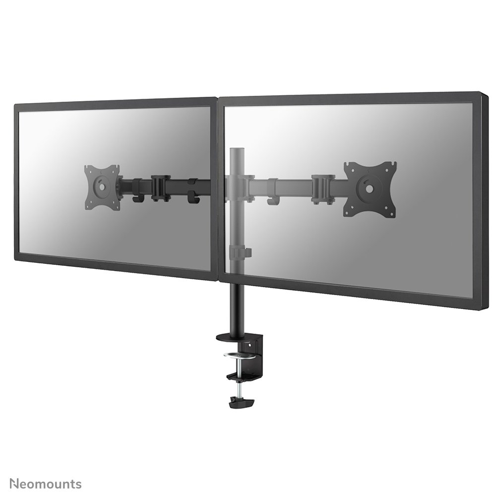 [NMD135DBLACK] Neomounts NM-D135DBLACK monitor arm, 10 to 27 inch, up to 8 kg, 2 screens, VESA 75x75 to 100x100