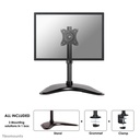 Neomounts NM-D335BLACK monitor arm, 10 to 30 inch, up to 10 kg, VESA 75x75 to 100x100, Tilt, Rotate, Swivel, Full motion