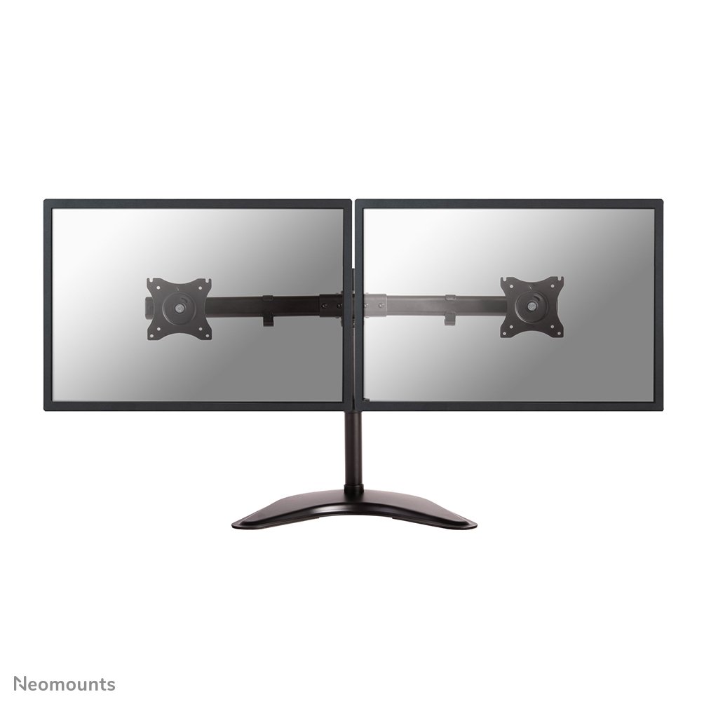Neomounts NM-D335DBLACK Monitorarm, 10 bis 27 Zoll, bis 8 kg, 2 Bildschirme, VESA 75x75 bis 100x100