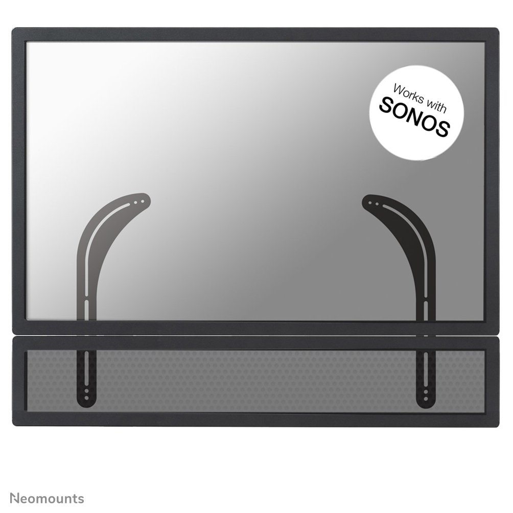 [NMUSP100BLACK] Neomounts NM-USP100BLACK Videobar-Halterung, bis 15 kg, VESA 200x100 bis 600x400, Neigen, Rotieren, Schwenken