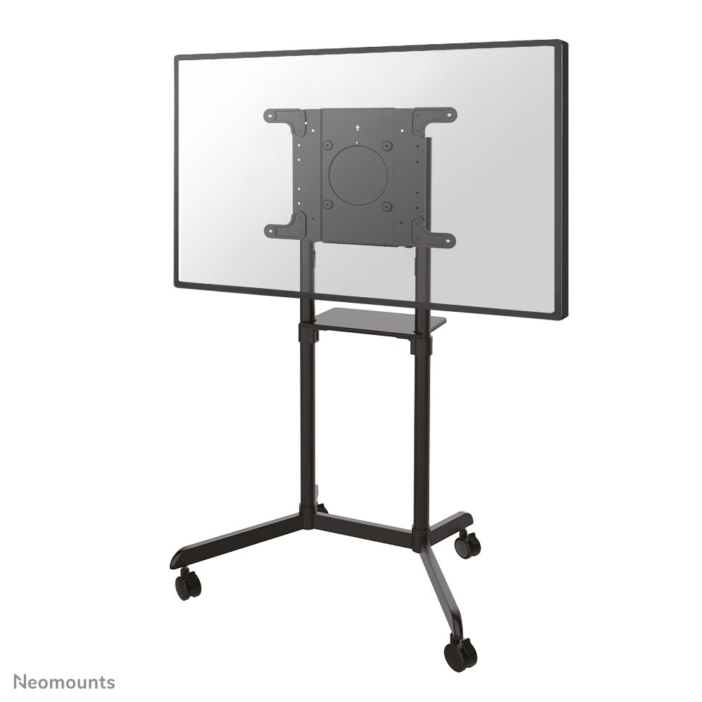 Neomounts NS-M1250BLACK Display-Rollwagen, 37 bis 70 Zoll, bis 70 kg, VESA 200x200 bis 600x400, Neigen, Rotieren