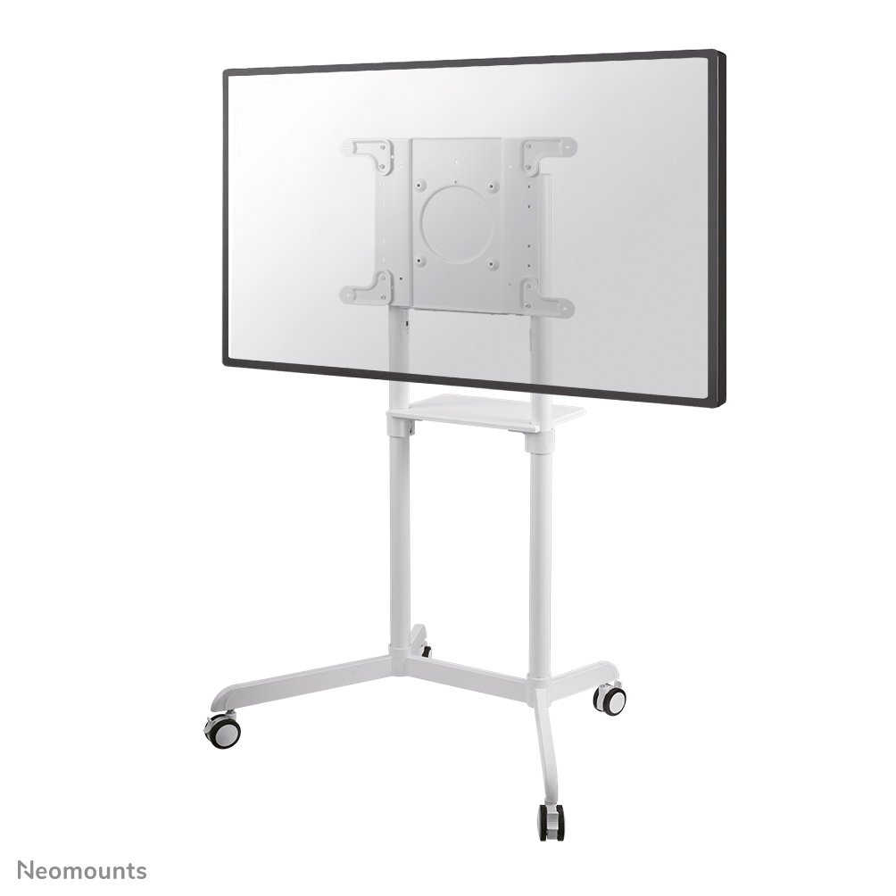 Neomounts NS-M1250WHITE display trolley, 37 to 70 inch, up to 70 kg, VESA 200x200 to 600x400, Tilt, Rotate, Fixed