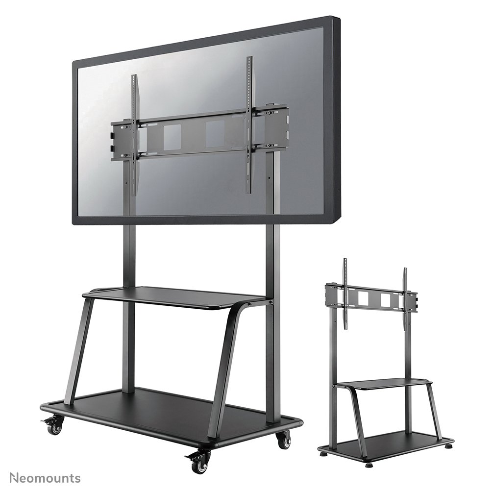 Chariot mobile pour écran Neomounts NS-M4000BLACK, 60 à 105 pouces, jusqu'à 150 kg, VESA 200x200 à 1000x600, fixé