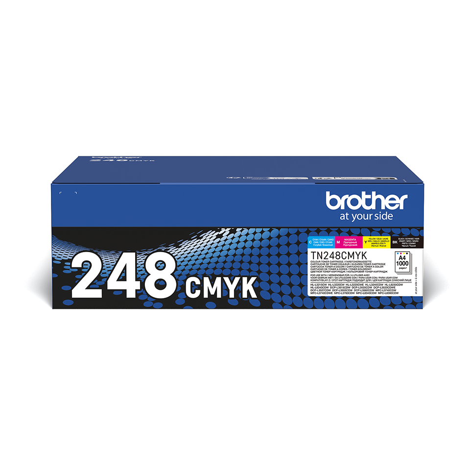 [TN248VAL] Brother Toner-Multipack TN-248VAL / TN248VAL, 4 Farben, 4 x 1.000 Seiten