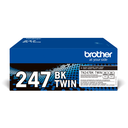 Brother Toner-Doppelpack TN-247BKTWIN / TN247BKTWIN Schwarz XL, 2 x 3.000 Seiten