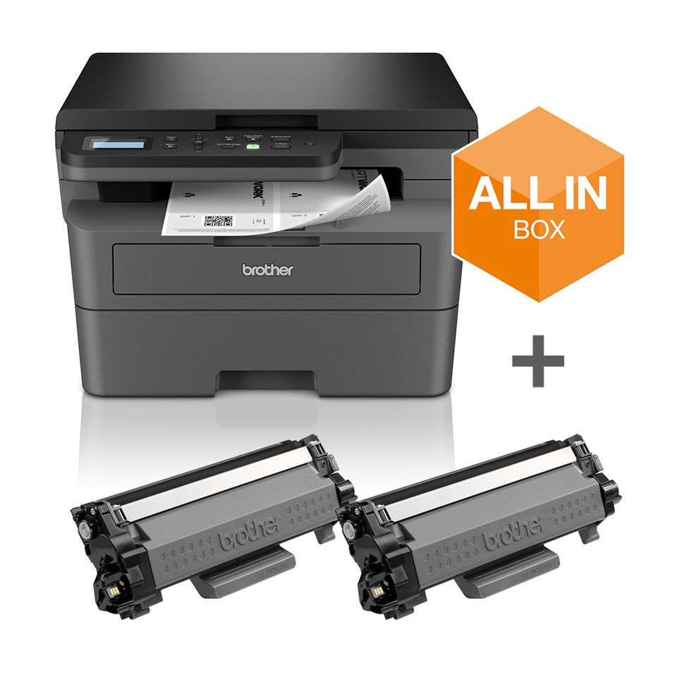 [DCPL2627DWXLRE1] Brother DCP-L2627DWXL Schwarzweiß-Laser-Multifunktionsgerät, A4, 32 S./Min., Duplex, WLAN